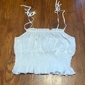 Kendall and Kylie Cropped White Tank